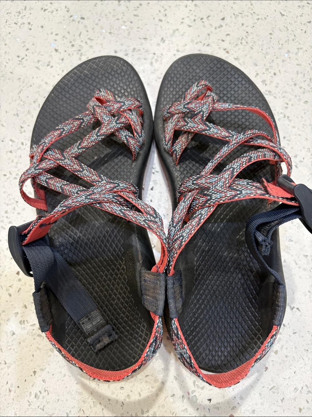 Chaco Women ZX2 classic sandals Motif Eclipse Blue Orange size 7 - Picture 2 of 8
